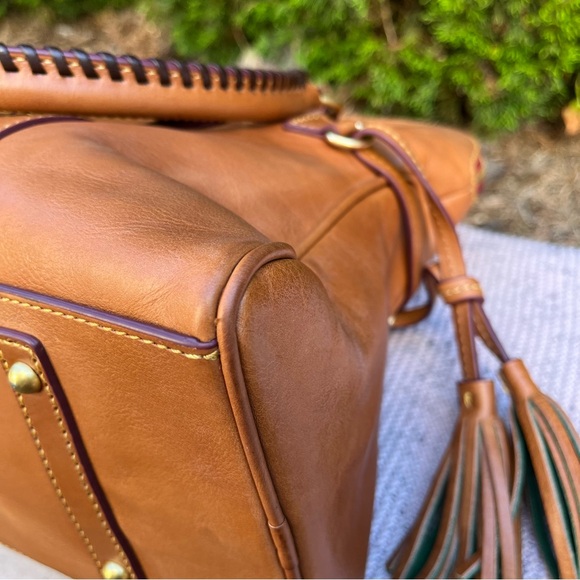 Dooney & Bourke Florentine Domed Buckle Satchel in Natural - Picture 7 of 12